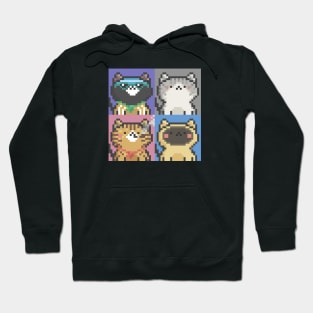 Pixel Cat Tile 032 Hoodie